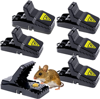 Vente chaude : Lot de 6 pièges à souris et rats en acier, jetables, écologiques, réutilisables pour la ferme et la pelouse