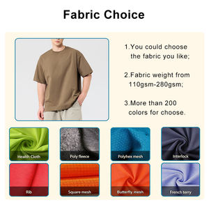 เสื้อยืดผู้ชายคุณภาพสูง ทรงโอเวอร์ไซส์ สไตล์ลำลอง ผ้าหนา 310 กรัม ผ้าฝ้าย 100% คอกลม ดีไซน์เรียบง่าย แขนสั้น ระบายอากาศได้ดี - Product Image 4