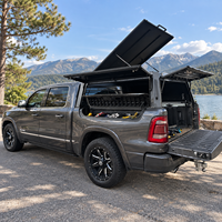 Capot de camionnette en aluminium robuste, imperméable, type hardtop, pour RAM 1500, Ford F-150, Toyota Hilux