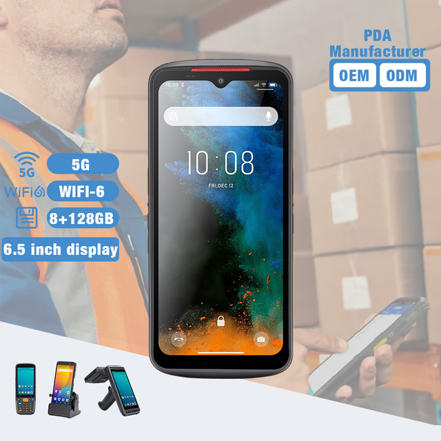 TC-65 Android 13 5G Rugged PDA Smartphone Handheld Inventory Mobile Data Terminal 1D/2D QR Barcode Scanner IP68 Sealed in Stock
