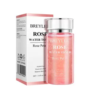 BREYLEE – Toner hydratant à base d'eau de Rose, 100ml, éclaircissant le visage en profondeur, hydratant, répare la peau sèche, Minimize les Pores, lisse la peau