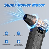 Souffleur de poussière de ventilateur violent haute vitesse 130000 tr/min 300 + pression du vent moteur de turboréacteur à main Turbo Air Duster ventilateur sous vide