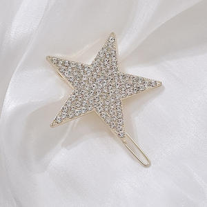 Nuevo Clip Lateral para el Cabello con Hebilla <span class=keywords><strong>de</strong></span> Rana y Estrella <span class=keywords><strong>de</strong></span> Cinco Puntas <span class=keywords><strong>de</strong></span> Diamantes <span class=keywords><strong>de</strong></span> Imitación Electrochapados Súper Brillantes para Mujer, Accesorios <span class=keywords><strong>de</strong></span> Moda para el Cabello con Cabeza <span class=keywords><strong>de</strong></span> Bola - Product Image 2