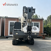 Grue araignée sur chenilles de 8 tonnes à prix d'usine, grue mobile diesel à flèche télescopique hydraulique personnalisable