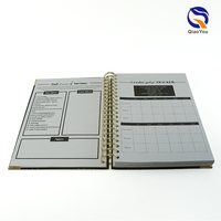 Carnet de notes de financement à spirale avec design personnalisé et impression, avec enveloppe