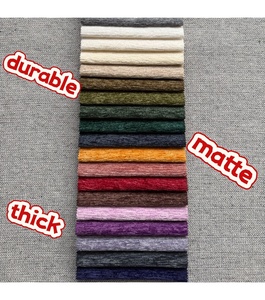 <span class=keywords><strong>Velours</strong></span> chenille brut lourd 430g, tissu uni 100% polyester pour canapés et rembourrage <span class=keywords><strong>de</strong></span> meubles - Product Image 4