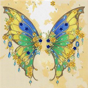 Art Diamanté en Grappe de Papillons - Broderie de Strass à Perçage Complet, Cadeau Idéal pour les Amateurs de Papillons et Décoration de Chambre - Product Image 4