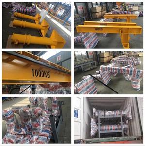 500 kg 1000kg Polipasto de cadena eléctrico de 2 toneladas Elevación 12 metros Grúa de brazo giratorio de 360 grados - Product Image 5