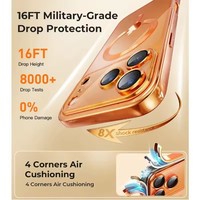 Pour iPhone 17 Pro Max étui de luxe doux galvanoplastie magnétique 17 Air 16 Pro 15 Pro 14 13 12 11 objectif de caméra protéger la couverture de téléphone