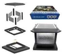 Lampe LED solaire murale extérieure IP44 étanche avec un angle de faisceau de 360° et une lumière blanc chaud pour parc à thème