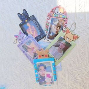 Customizable KPop PVC Photocard Holder with Cute Keychain Cute Photo Keychain Card Holders - Product Image 6