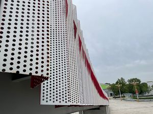 Zhenyu đục lỗ chống gió kiểm soát bụi lưới cho bên ngoài tường footbridge và cầu vượt trang trí - Product Image 4