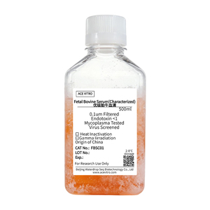 Suero Fetal <span class=keywords><strong>Bovino</strong></span> (Caracterizado) ACE Vitro OEM de 500 ml FBSC01 Libre de Virus Mycoplasma para Cultivo Celular - Product Image 1