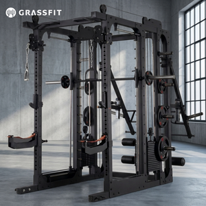GRASSFIT – Équipement de fitness multifonctionnel en acier pour usage commercial en salle de sport : Machine Smith, Power Rack et <span class=keywords><strong>Crossover</strong></span> Cable - Product Image 1