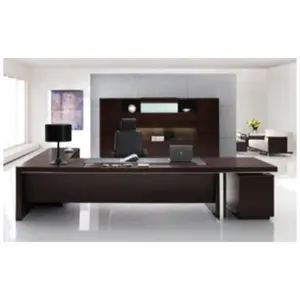 Novo design de venda de móveis de escritório mesa executiva com retorno lateral