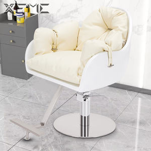 XFMC chaise de cheveux pour femmes <span class=keywords><strong>Salon</strong></span> de coiffure <span class=keywords><strong>salon</strong></span> de coiffure chaises Sillas De Barberia ensemble chaise de barbier blanc pour couper <span class=keywords><strong>Salon</strong></span> de coiffure femme - Product Image 6