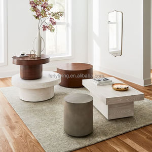 Ferly <span class=keywords><strong>2023</strong></span> <span class=keywords><strong>nuevo</strong></span> lujoso hogar muebles de sala de estar conjunto de mesa de <span class=keywords><strong>cena</strong></span> muebles de madera para el hogar mesa de centro redonda - Product Image 4