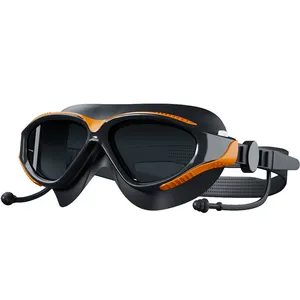 نظارات سباحة ضد الضباب من السيليكون بسعر الجملة للكبار والسيدات مع سدادة أذن