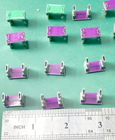 Adaptateur Micro USB 90 degrés violet pour une connectivité facile, convertisseur MICRO haut/bas