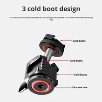 Support de trépied universel à tête sphérique à trois têtes pour moniteur d'appareil photo reflex numérique support de chaussure froide accessoires de photographie d'extension