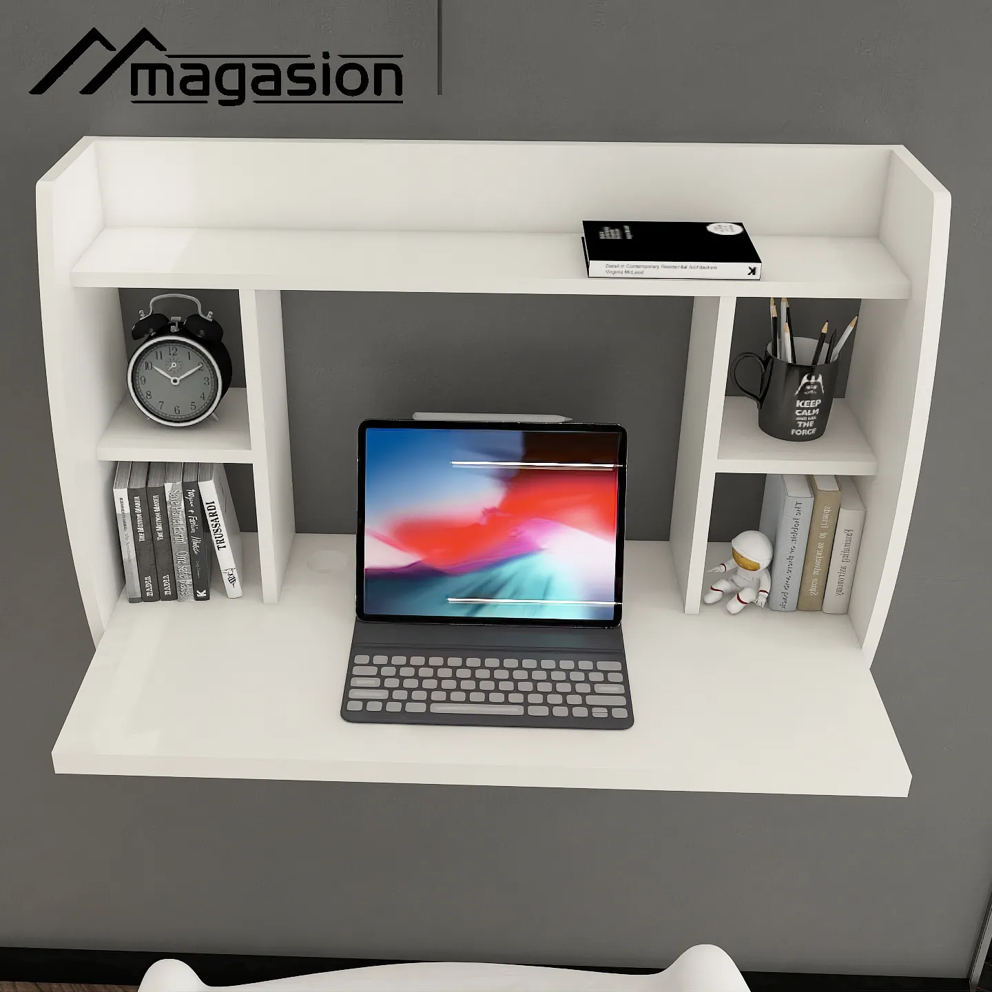 Dapat Disesuaikan Meja Komputer Modern dan Indah Yang Dapat Digantung Di Dinding