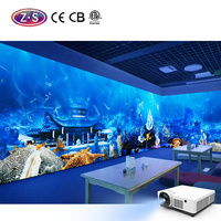 Projecteur laser 3D interactif personnalisable pour la célébration de mariage de mur de projection holographique de publicité de restaurant