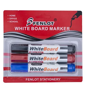 Penjualan Terbaik 4 warna spidol hapus kering Logo kustom pena papan tulis putih untuk sekolah/kantor