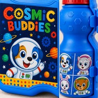 Lot de bouteilles d'eau et boîtes à lunch Dacheng écologiques de style américain pour enfants avec poignée intégrée et design de dessin animé – Vaisselle en gros