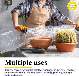 Film à bulles d'air en plastique <span class=keywords><strong>Wellpack</strong></span> Europe, petites et grandes tailles, rouleau large et long en provenance de Chine pour le déménagement, le stockage en serre - Product Image 5