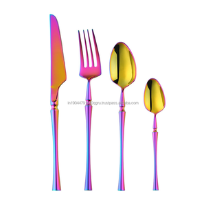 ชุด Flatware กระจกเงาสีรุ้งคุณภาพดีที่สุด - Product Image 1