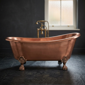 Copper Free Standing Claw Foot Oval Metal Bathtub Classic Single Slipper Bath Oil Rubbed Bronze Finish Hotel Use CH-799 Portable - Product Image 3