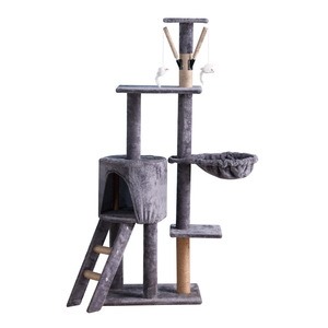 4 Levels Xxl <b>Cat</b> Climbing Scratcher Sisal Luxury <b>Large</b> <b>Cat</b> Scratching <b>Tree</b> Wooden <b>Cat</b> <b>Tree</b> House - Product Image 1