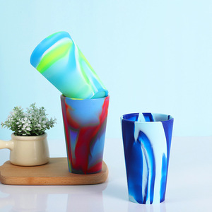 NUEVAS Tazas de Silicona para Bebés, Tazas de Silicona para Niños Pequeños, ODM OEM, Tazas de Silicona para Niños Pequeños para Camping al Aire Libre - Product Image 2