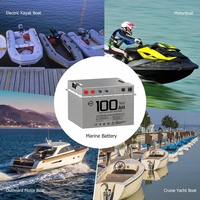 48V 160Ah Marine LiFePO4 Batterie IP67 Wasserdichte Lithium-Batterie für Boot Yacht Trolling-Motor Tiefzyklus-Akku