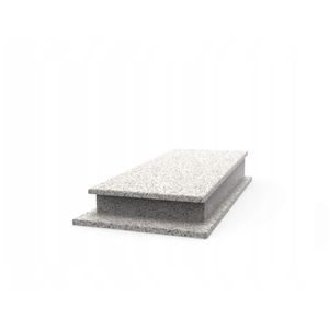 Magnifique pierre tombale en granit massif avec une construction robuste et des accents en bronze royal - Product Image 1