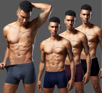 Boxers mi-hauts tricotés respirants, antibactériens, à séchage rapide, éco-responsables et à taille élastique pour hommes, style européen et américain, très demandés