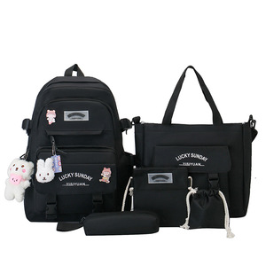 Sacs d'école tendance en gros pour étudiants, lot de 5 pièces, grands sacs à dos pour femmes, sacs à dos pour l'université - Product Image 2