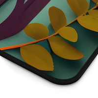 Tapis de Souris et de Clavier pour Ordinateur de Jeu, Design Rétro Feuille Colorée, Écologique, Imperméable, En Stock