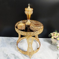 Offre Spéciale : Ensemble de Table à Café Éthiopienne Dorée avec Tasse et Soucoupe