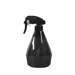 Juego de botellas rociadoras de gatillo de plástico negro, 500 ML, 28/410, para jardín, cocina, baño, FTA-12G-500, embalaje cosmético