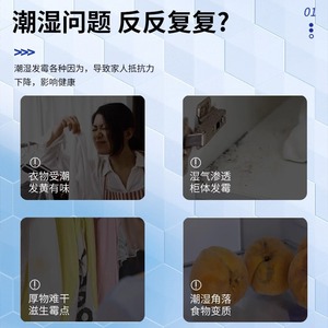 Multifunctional Air <b>Magic</b> <b>Box</b> 350ml Dehumidifier With Odor Decomposition And Bacteria Killing For Home Use - Product Image 4
