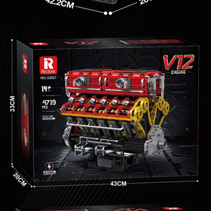2026 New V12 Động Cơ Sáng Tạo Đồ Chơi Reotrix 33017 Trò Chơi Đồ Chơi Trẻ Em Món Quà Giáng Sinh Giải Trí Động Cơ Mô Hình Xây Dựng Khối Bộ - Product Image 5