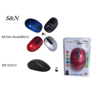 <b>S</b>&N Wireless <b>Mouse</b> 2.4GHz High Sensitivity Red Color For Computer Use - Product Image 1