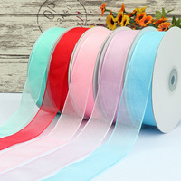 Vente en gros de filet rigide plat uni de 1 po (2,5 cm), 3 po (7,5 cm), 4 po (10,0 cm), crinoline rigide, tresse