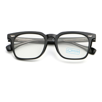 Lunettes de mode anti-lumière bleue, monture TR90, design carré, verres PC légers, unisexe