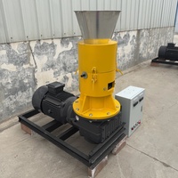 Machine à granulés de biomasse 500 kg/h à commande directe d'usine avec armoire de contrôle et moteur en cuivre pur 37 kW