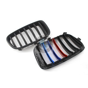 Parrilla Tricolor Negra Mate para BMW X3 X4 F25 F26, Parachoques de Plástico ABS para Mejora y Reequipamiento - Product Image 3