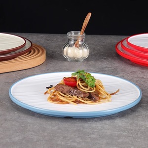 <b>Melamine</b> pasta <b>plate</b>, restaurant <b>plate</b>, barbecue dish <b>plate</b>, stir-fry and cold dish <b>plate</b>, hot pot round platter, Western steak - Product Image 3