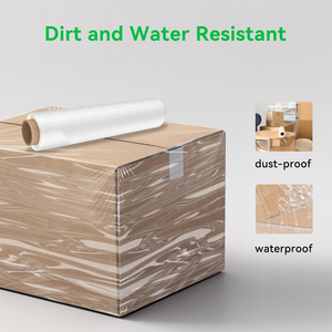 Sức Mạnh Công Nghiệp 1500ft Rõ Ràng Căng Bọc Cuộn 80 Đo Nhiệm Vụ Nặng Nề Nhựa Mềm Độ Cứng Cho <span class=keywords><strong>Pallet</strong></span> Gói Và Vận Chuyển - Product Image 3