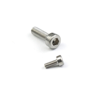 Vis de précision micro en acier inoxydable SS304, vis micro métrique SS316L, conforme RoHS DIN912 pour les dispositifs électroniques et médicaux européens